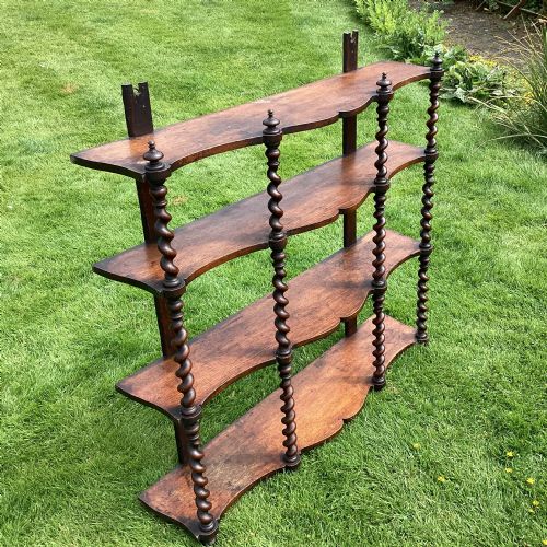 C19th Oak Wall Shelves