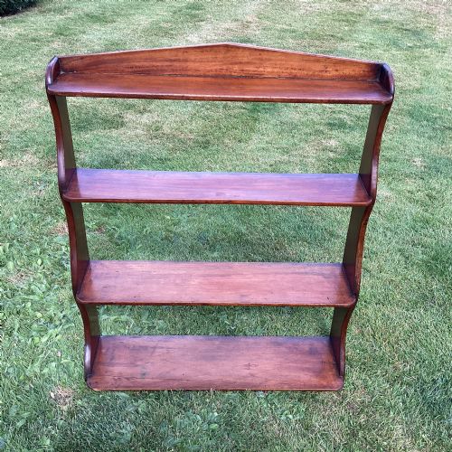 fig 1. Victorian mahogany hanging wall shelves