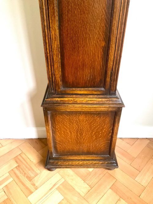 fig 3. Oak Grandmother Longcase Clock - Harmonious 3 Musical Tunes