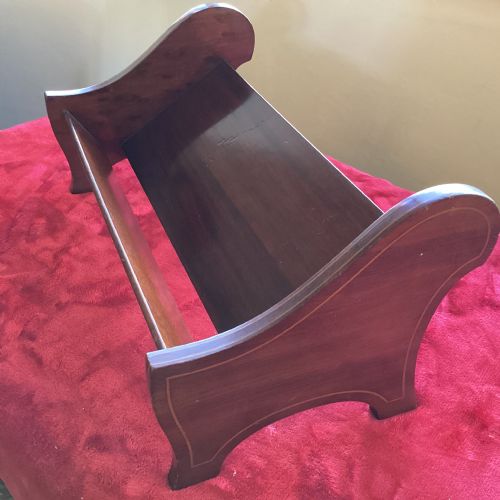Edwardian Mahogany Desk Top Book Trough