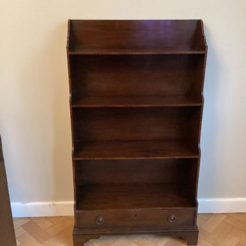 Mahogany Waterfall Bookcase C1910