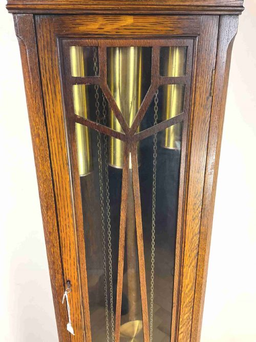 fig 2. Mellow Tune Musical Oak Small Grandfather Longcase Clock
