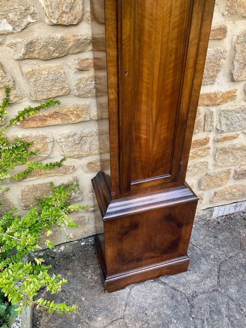 WALNUT GRANDMOTHER QUARTER CHIMING MUSICAL LONGCASE CLOCK - ADDITIONAL PHOTO 2