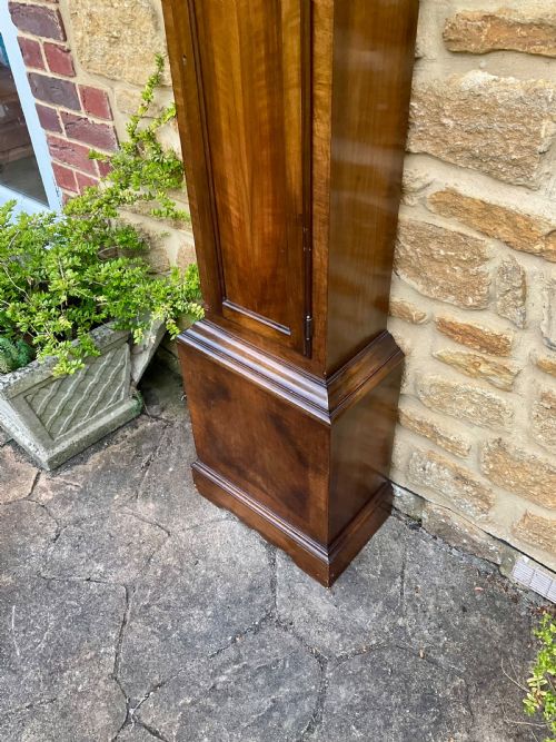 WALNUT GRANDMOTHER QUARTER CHIMING MUSICAL LONGCASE CLOCK - ADDITIONAL PHOTO 13