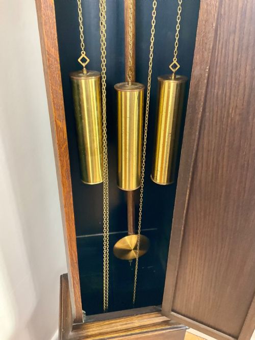 fig 2. Quarter Chiming Grandmother Longcase Clock 75in high