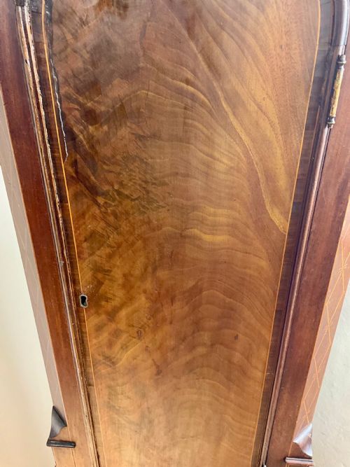 fig 1. 1770 “Marriage” Clock - Georgian Mahogany Longcase