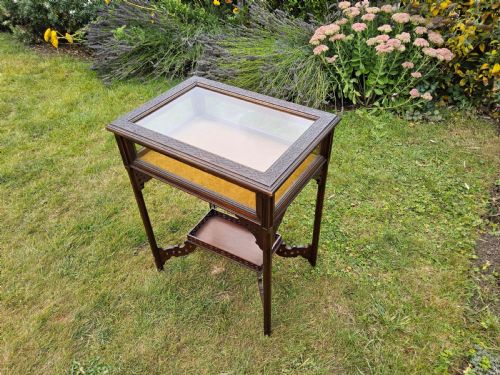 MAHOGANY DISPLAY BIJOUTERIE TABLE - ADDITIONAL PHOTO 3
