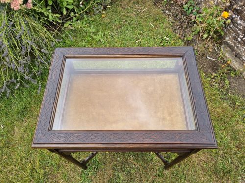 MAHOGANY DISPLAY BIJOUTERIE TABLE - ADDITIONAL PHOTO 5