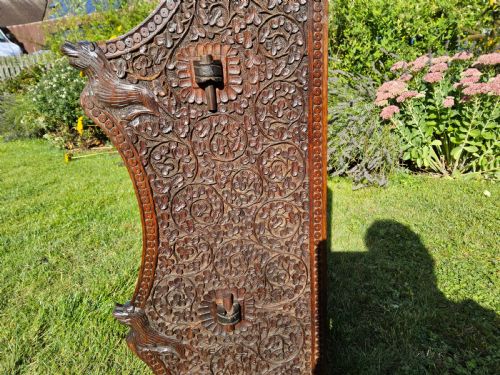 ANGLO INDIAN ROSEWOOD CARVED SHELVES - ADDITIONAL PHOTO 9