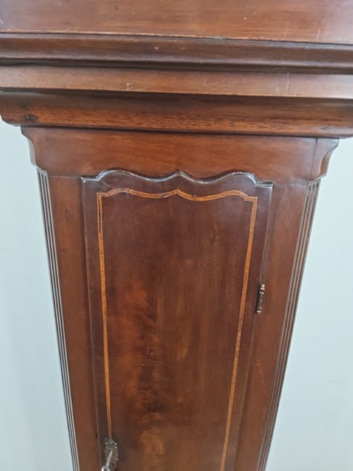fig 2. Georgian Mahogany Grandfather Longcase Clock Strike/Silent