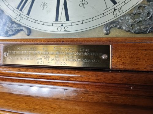 SMALL GRANDFATHER MAHOGANY LONGCASE CLOCK QUARTER CHIMING - ADDITIONAL PHOTO 9