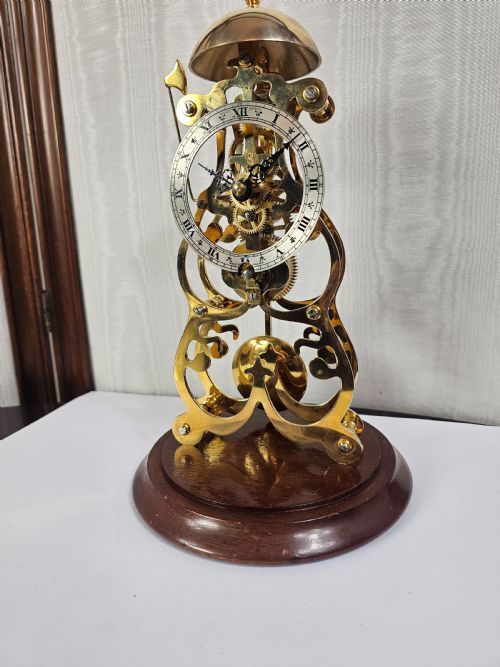 fig 1. Attractive Elliott Skeleton Clock in Dome