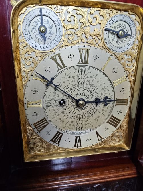 MAPPIN WEBB TWIN FUSEE TABLE CLOCK - ADDITIONAL PHOTO 1