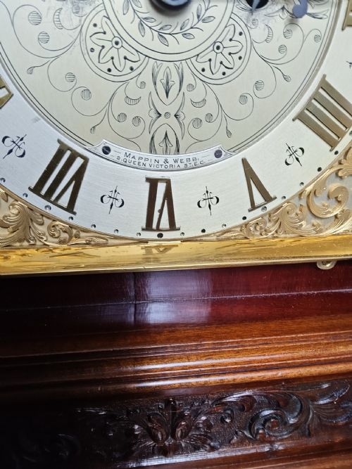 MAPPIN WEBB TWIN FUSEE TABLE CLOCK - ADDITIONAL PHOTO 2