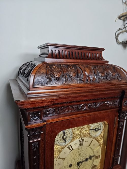 MAPPIN WEBB TWIN FUSEE TABLE CLOCK - ADDITIONAL PHOTO 4