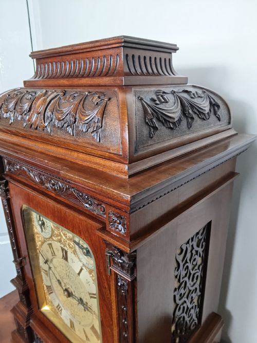 MAPPIN WEBB TWIN FUSEE TABLE CLOCK - ADDITIONAL PHOTO 7