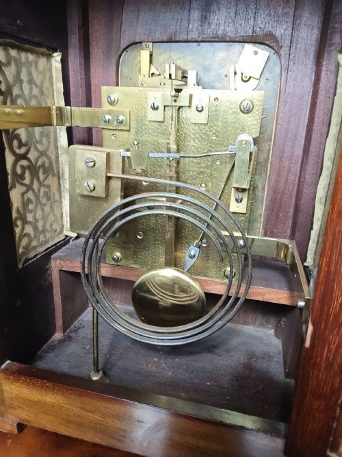 MAPPIN WEBB TWIN FUSEE TABLE CLOCK - ADDITIONAL PHOTO 8