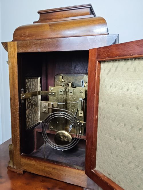 MAPPIN WEBB TWIN FUSEE TABLE CLOCK - ADDITIONAL PHOTO 10
