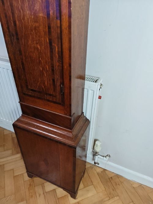 EARLY 18TH C RARE SINGLE HANDED 8 DAY OAK LONGCASE CLOCK - ADDITIONAL PHOTO 2