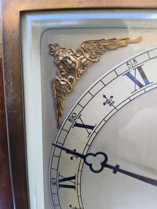MAHOGANY 8 DAY ELLIOTT STRIKING MANTLE CLOCK - ADDITIONAL PHOTO 6