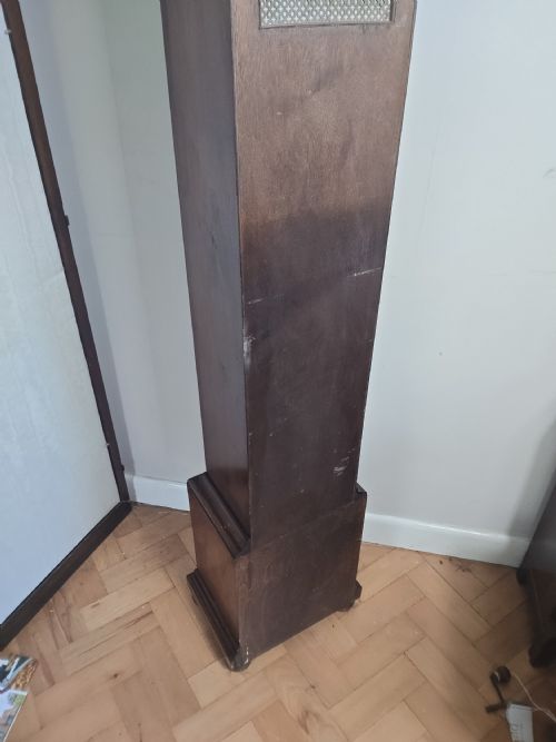 ELLIOTT BURR WALNUT TUBULAR BELL GRANDMOTHER LONGCASE CLOCK - ADDITIONAL PHOTO 9