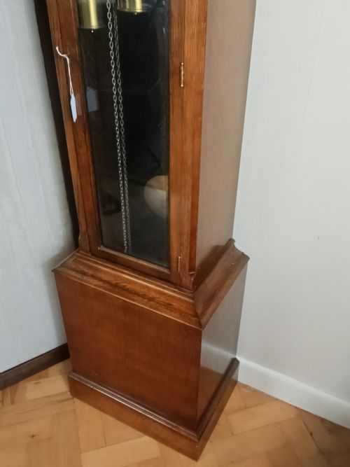 QUALITY QUARTER CHIMING SMALL GRANDFATHER LONGCASE CLOCK - ADDITIONAL PHOTO 6