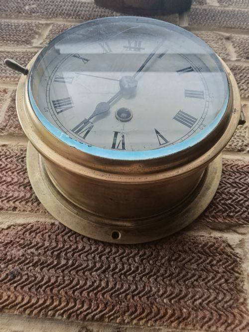 BRASS MARINE SHIPS WALL CLOCK - ADDITIONAL PHOTO 7
