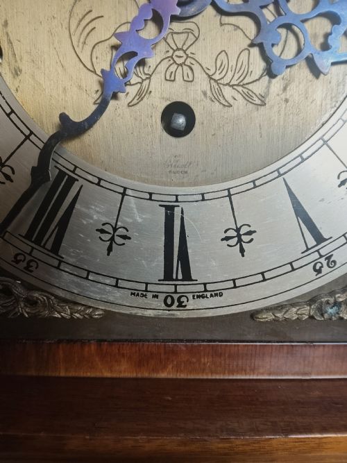 BURR WALNUT ELLIOTT GRANDMOTHER LONGCASE CLOCK - ADDITIONAL PHOTO 10