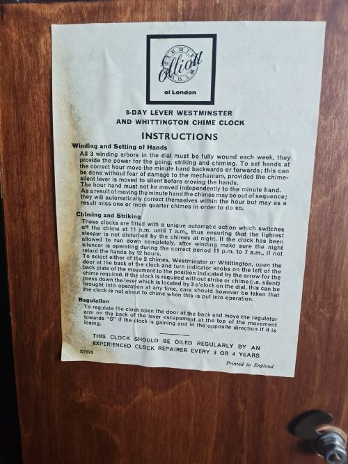 BURR WALNUT ELLIOTT GRANDMOTHER LONGCASE CLOCK - ADDITIONAL PHOTO 4