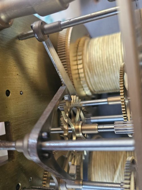 REGULATOR LONGCASE CLOCK MAPLE LONDON GJ MOVEMENT - ADDITIONAL PHOTO 9