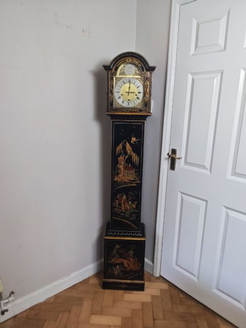 Chinoiserie Grandmother Longcase Musical Clock