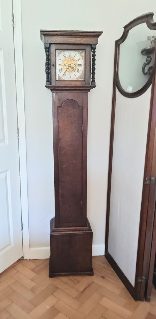 Small Longcase Grandmother Clock 19th Century