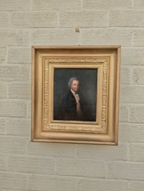 19th Century Oil Portrait of a Gentleman on Canvas