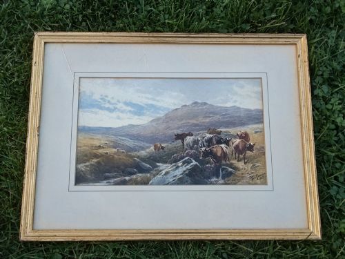 Thomas Rowden Cattle & Sheep Watercolour