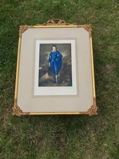 Artist Proof the Blue Boy Gainsborough - C Fitzgerald