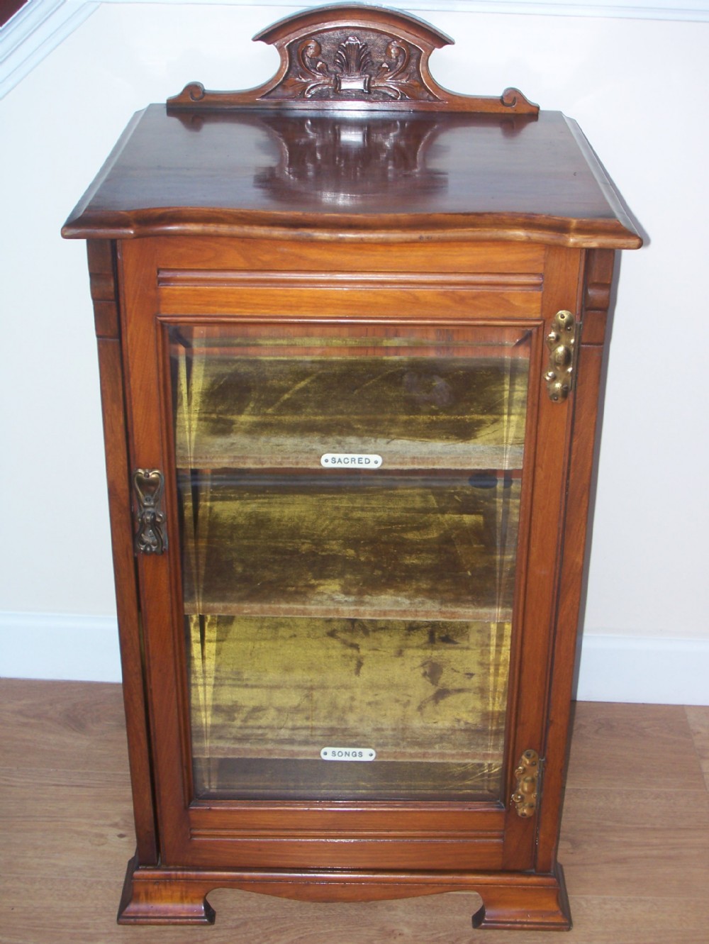 EDWARDIAN WALNUT MUSIC CABINET