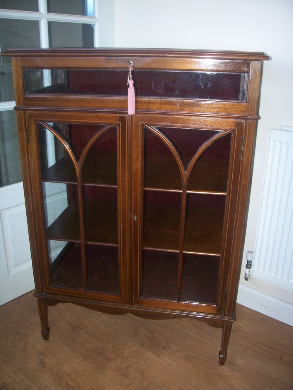 EDWARDIAN BIJOUTERIE TOP DISPLAY CABINET