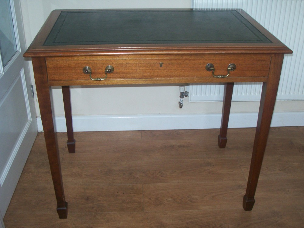 EDWARDIAN MAHOGANY WRITING TABLE