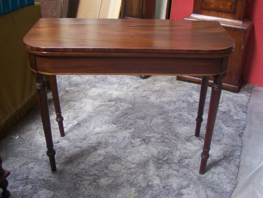 REGENCY MAHOGANY FOLDOVER TABLE