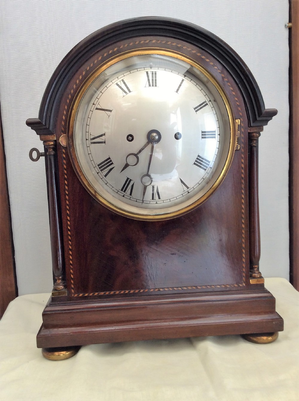 19th Century Twin Fusee Mahogany Cased Mantle / Bracket Clock 