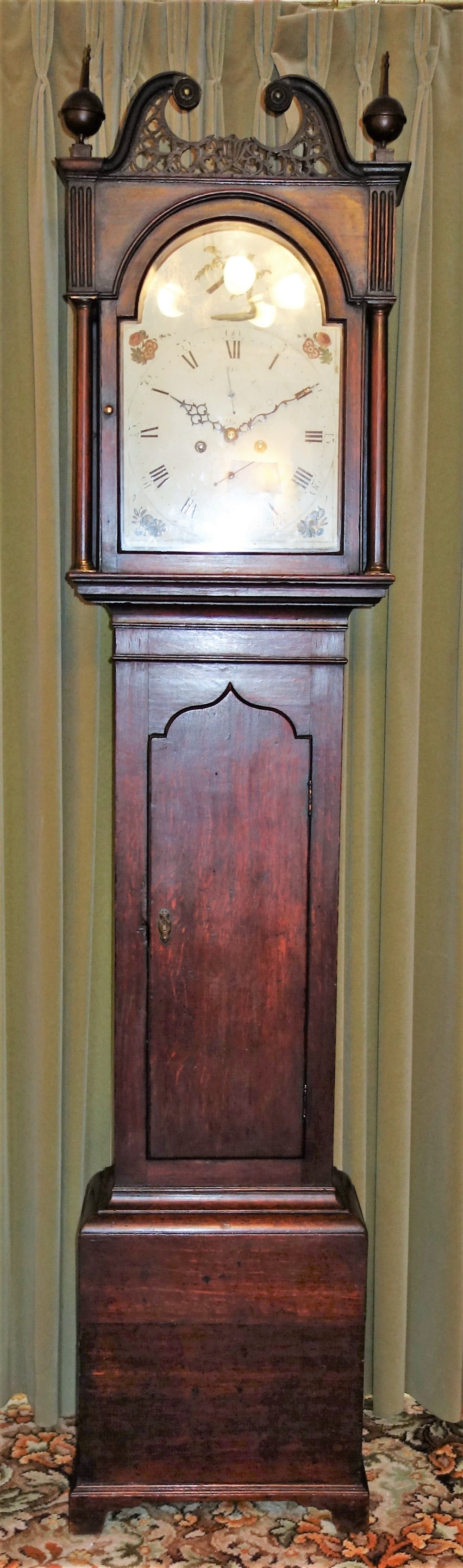 Late 18th Century Georgian (George III) Grandfather Longcase 8 Day Striking Clock