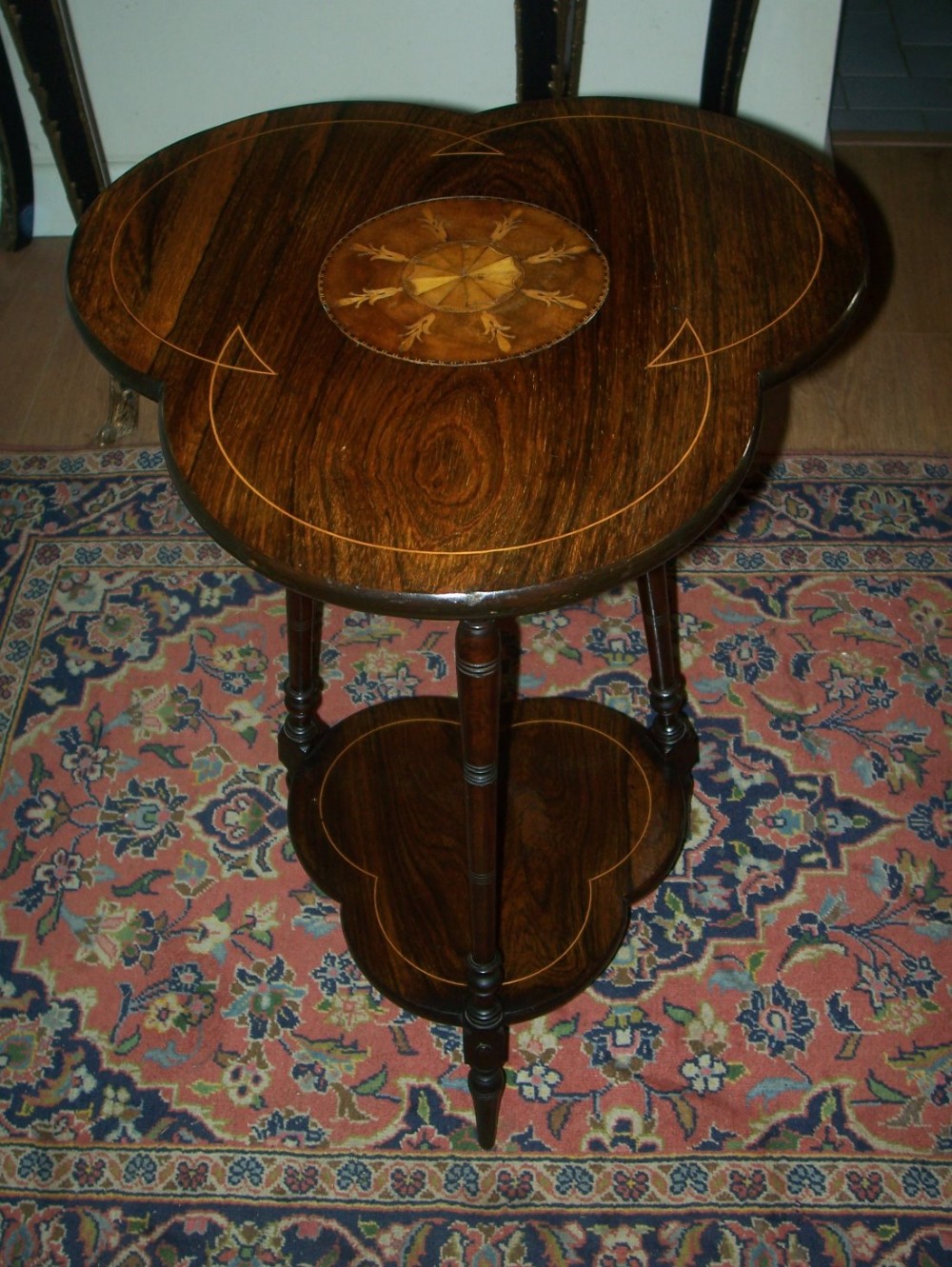 c19th rosewood 2 tier  occasional table