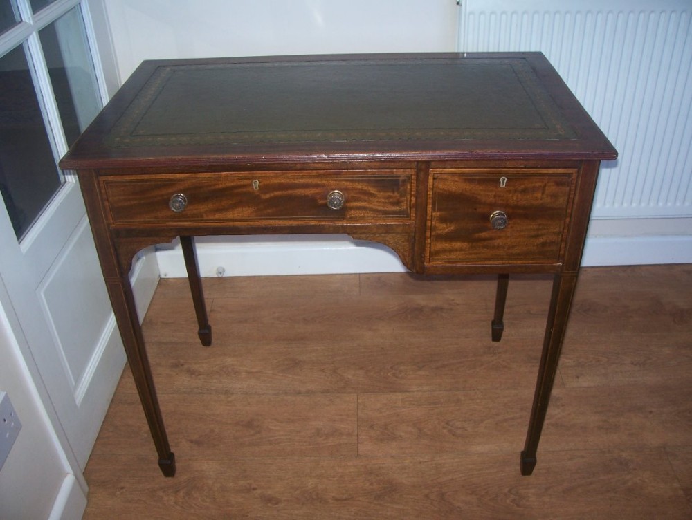 Edwardian mahogany desk writing table