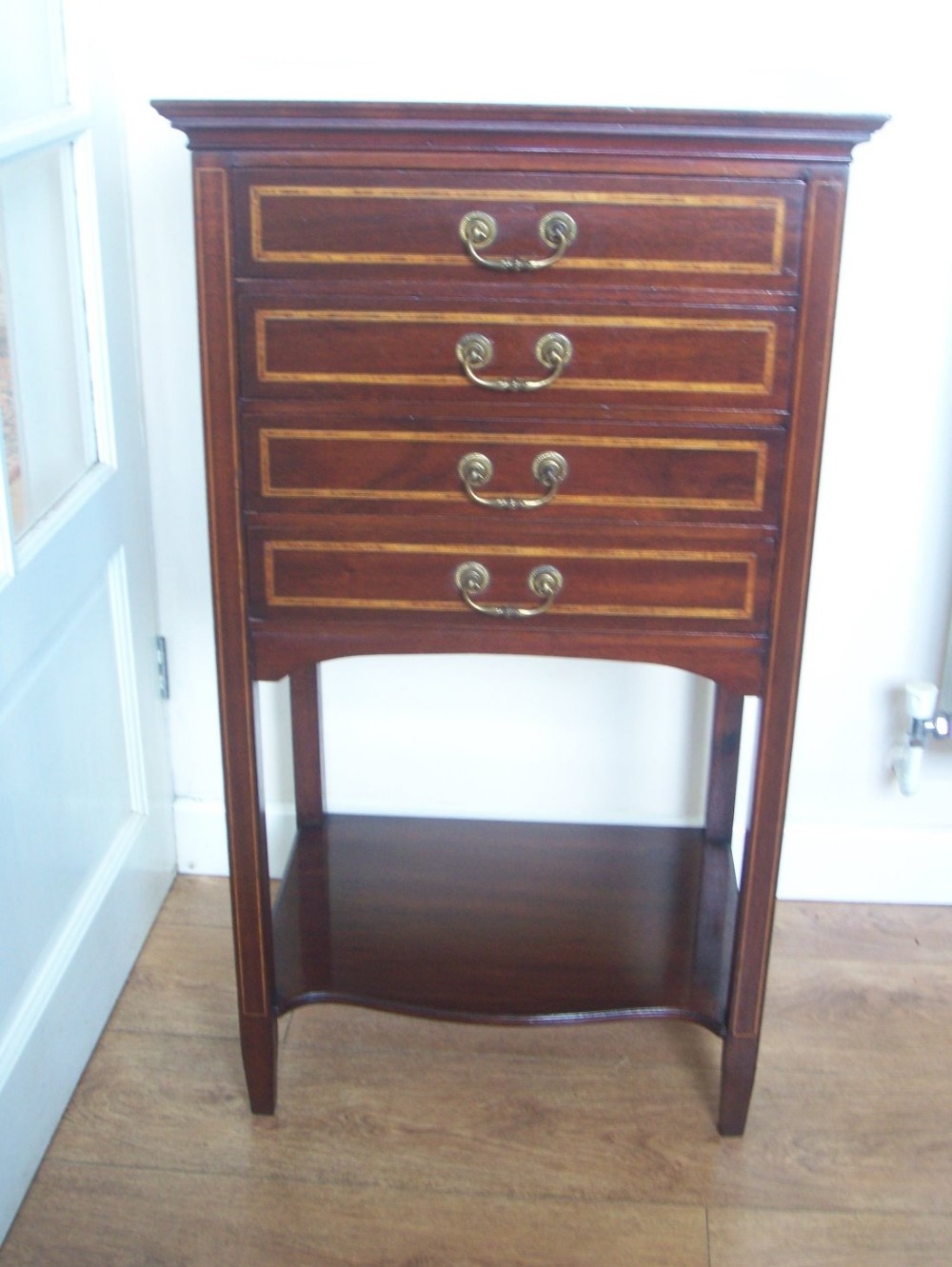 Edwardian mahogany sheet music cabinet