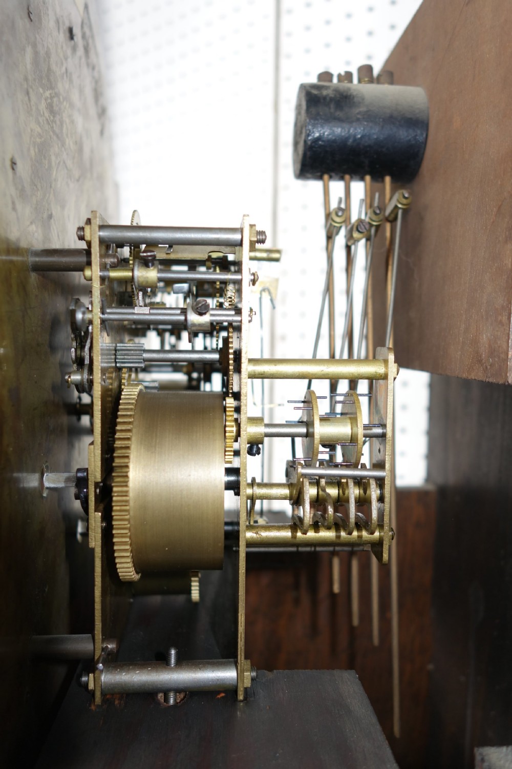 Glass Fronted Small Grandmother or Grandfather Longcase Clock - Circa 1920 - Mellow Westminster Chimes View VI
