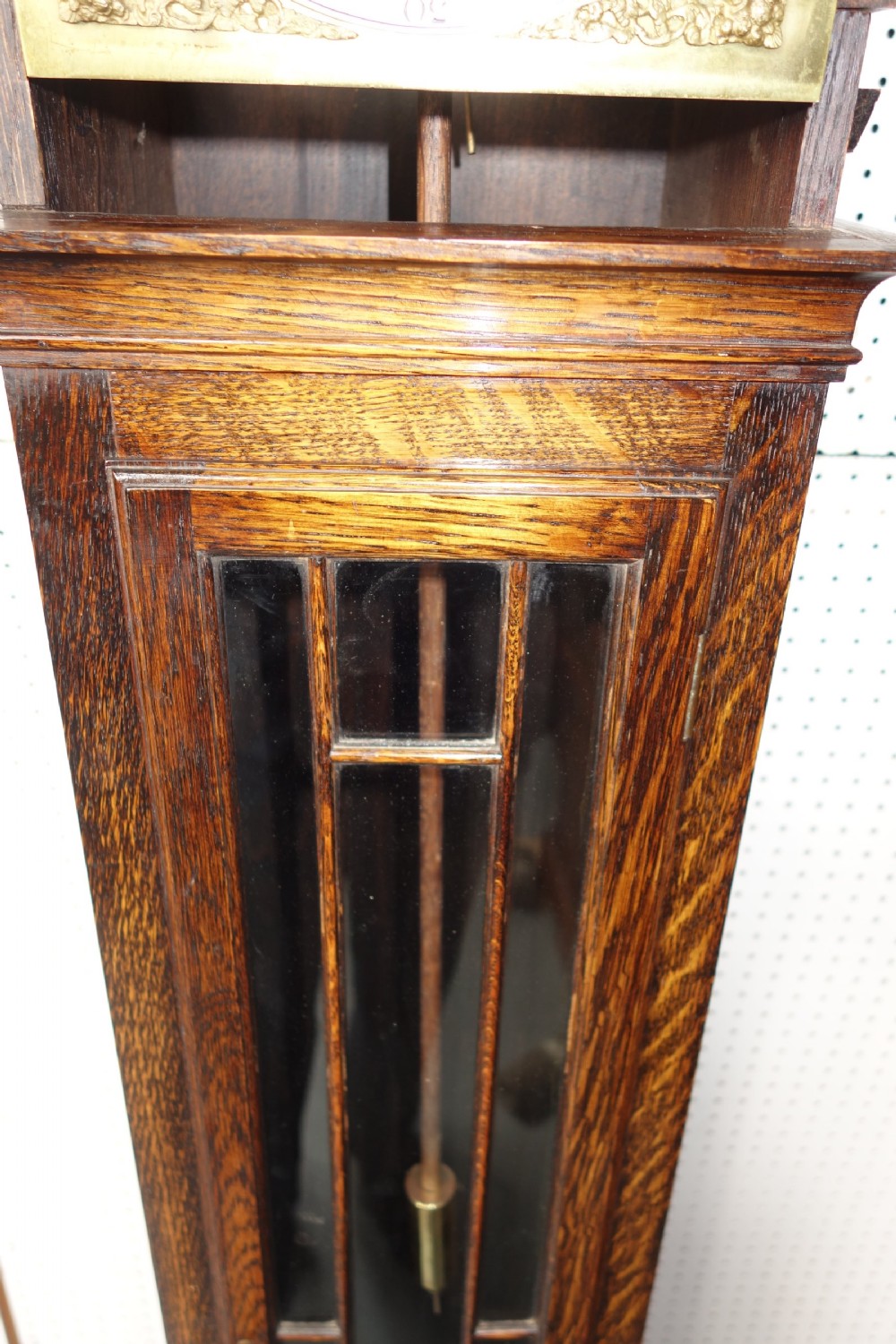 Glass Fronted Small Grandmother or Grandfather Longcase Clock - Circa 1920 - Mellow Westminster Chimes View VIII