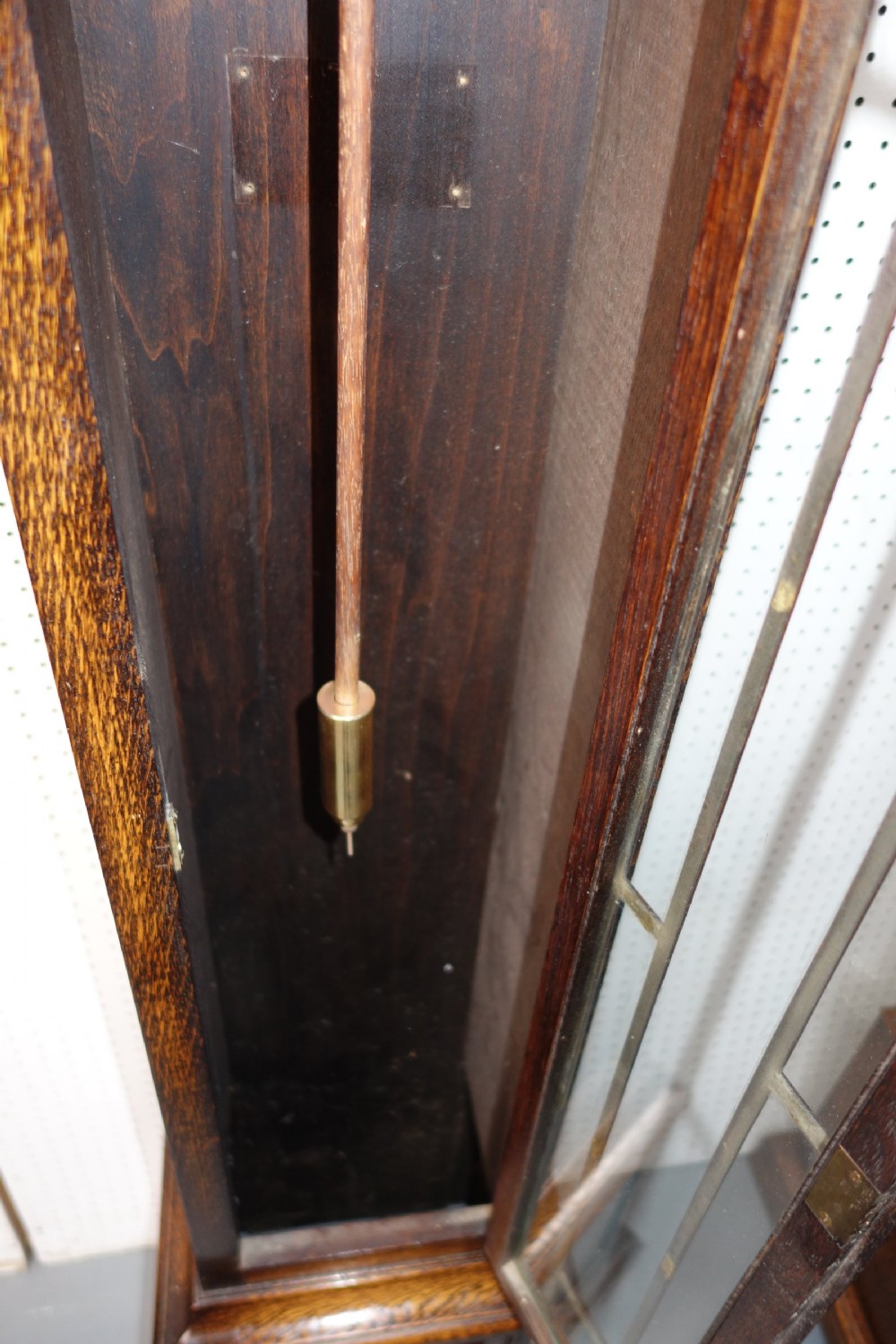 Glass Fronted Small Grandmother or Grandfather Longcase Clock - Circa 1920 - Mellow Westminster Chimes View IX