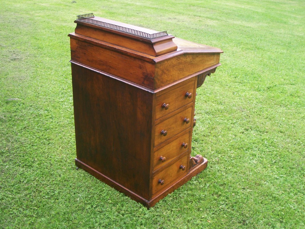 Victorian Walnut Davenport Desk View VIII