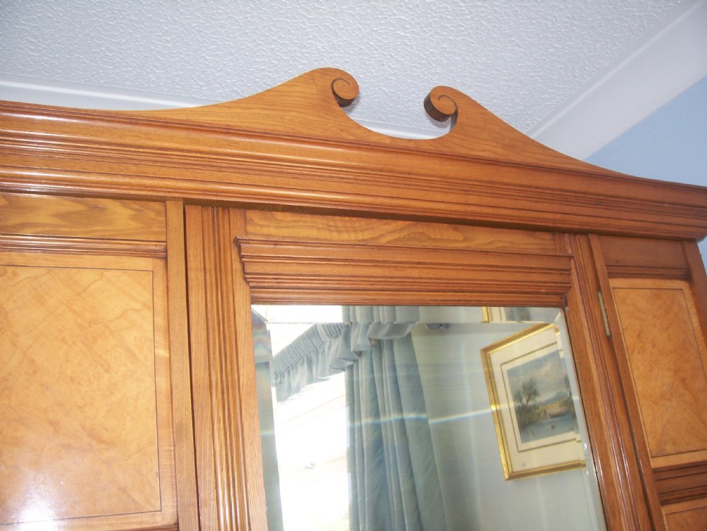 Single light birch wardrobe from Maple & Co View II