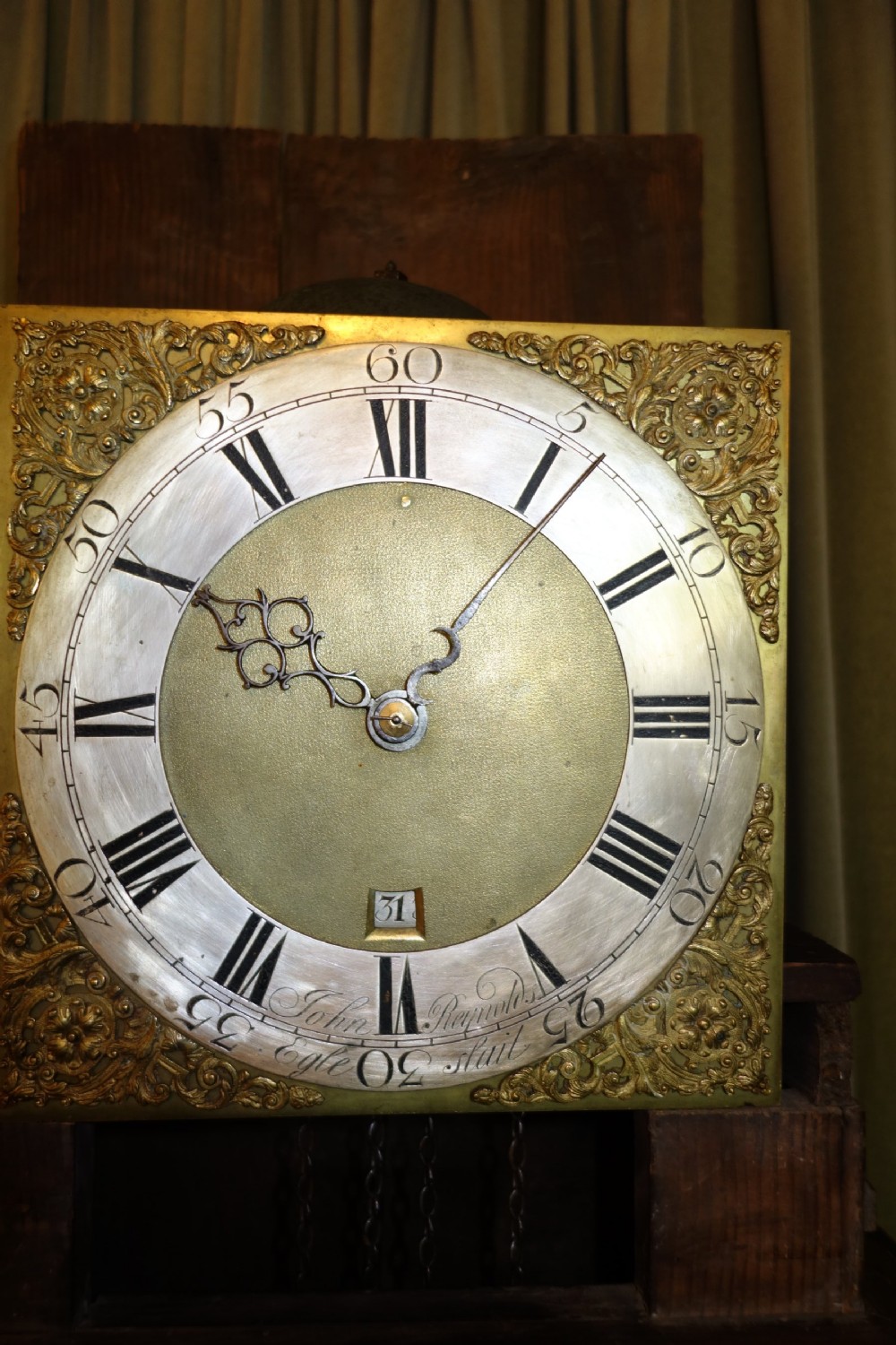 Cottage Pine Late 18th Century Georgian (George III) Grandmother or Grandfather Longcase Clock by John Reynolds - UK Delivery & Set Up Available  View II